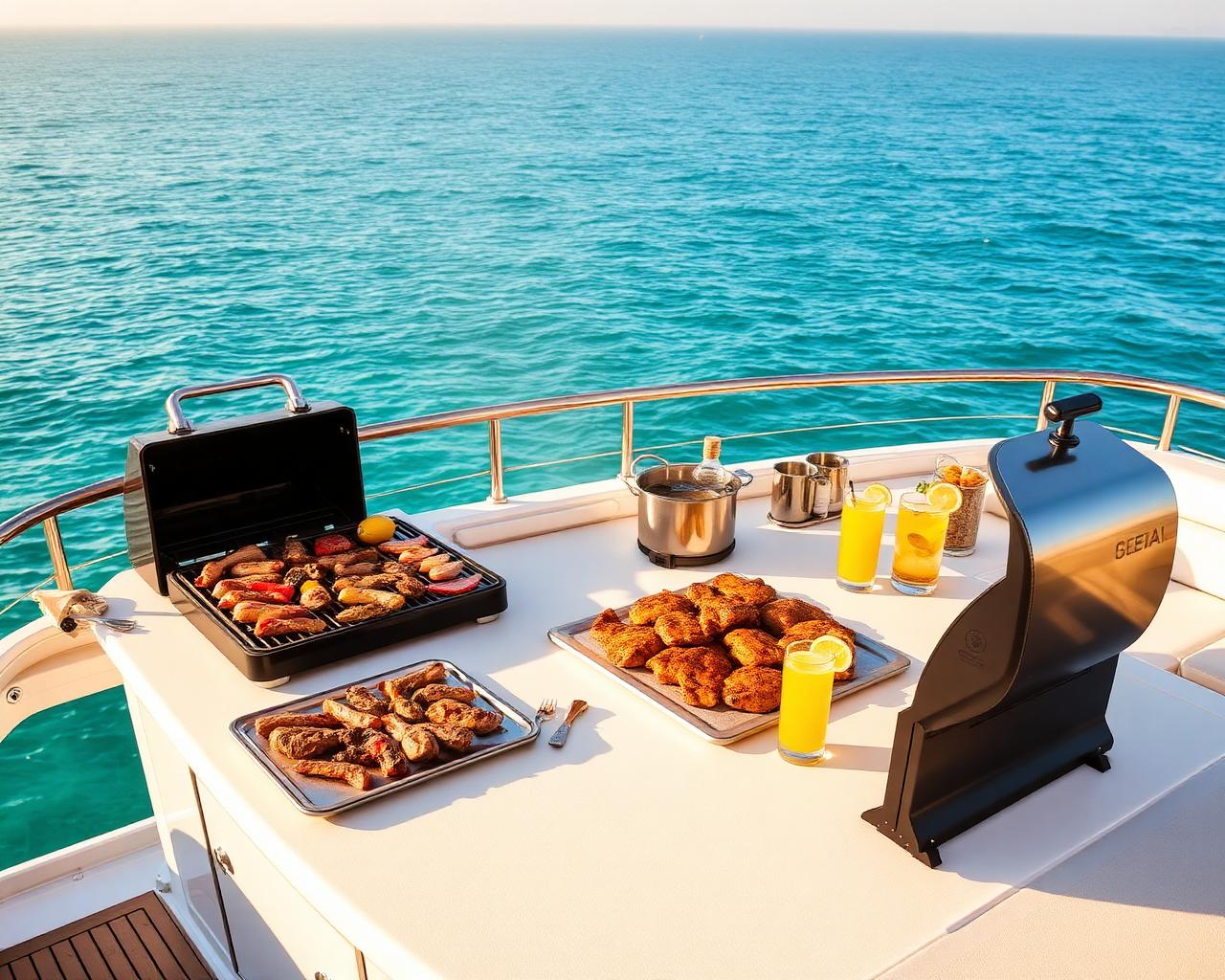 Churrasco gourmet a bordo no alto mar